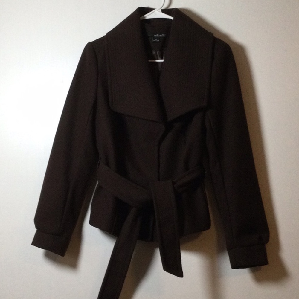 Willi Smith Dark Brown Belted Trench Coat